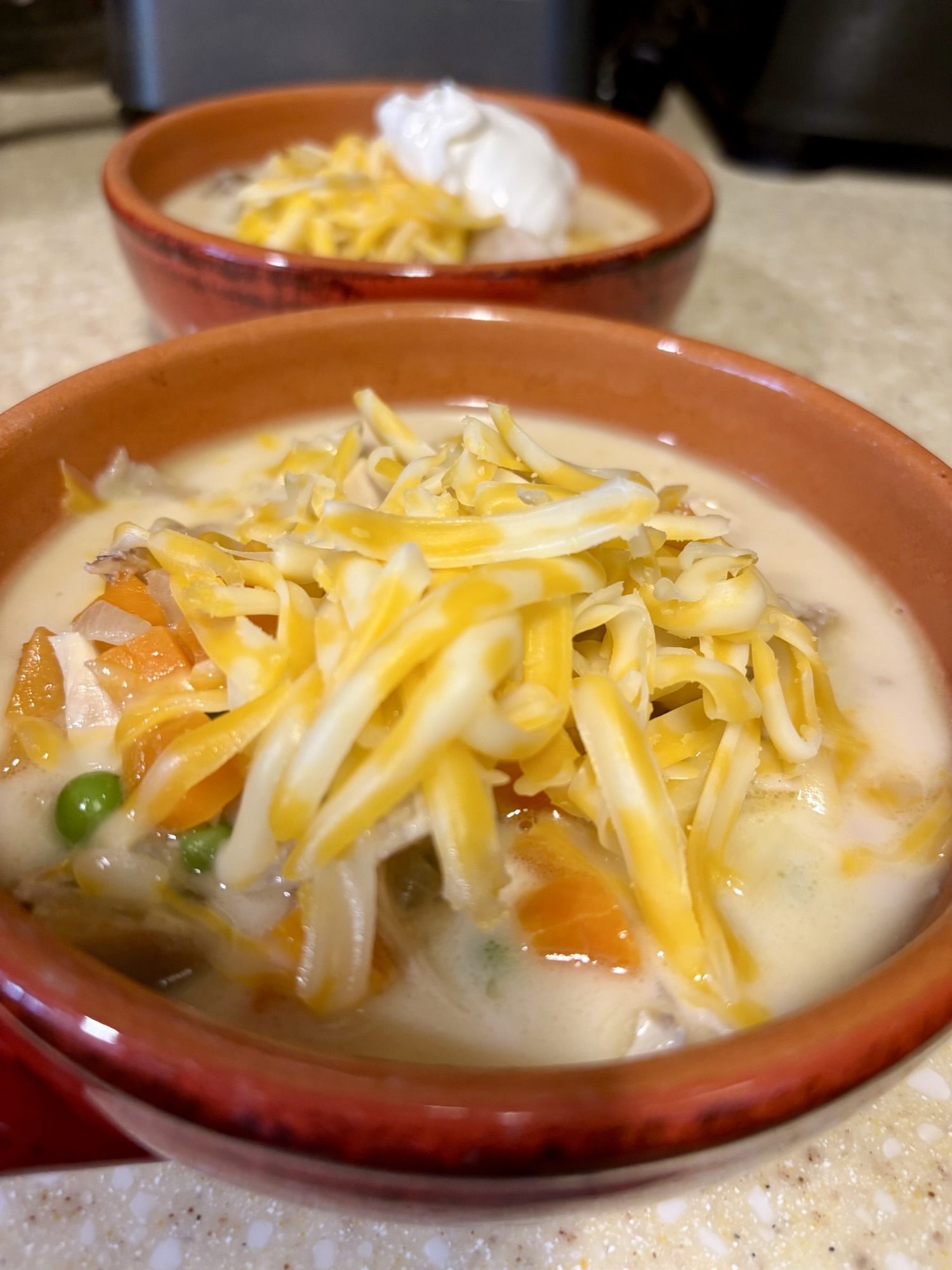 Low-Carb Chicken Pot Pie Soup | Ready in under 30 Minutes