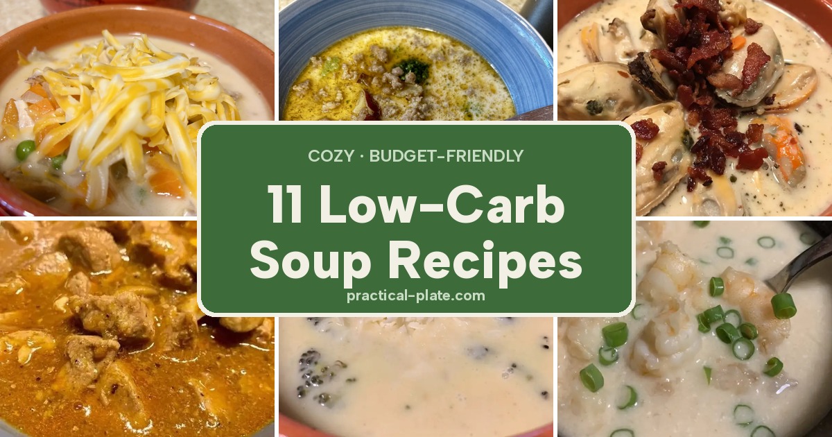 Low-Carb Soup Recipes: 11 Cozy, Budget-Friendly Bowls